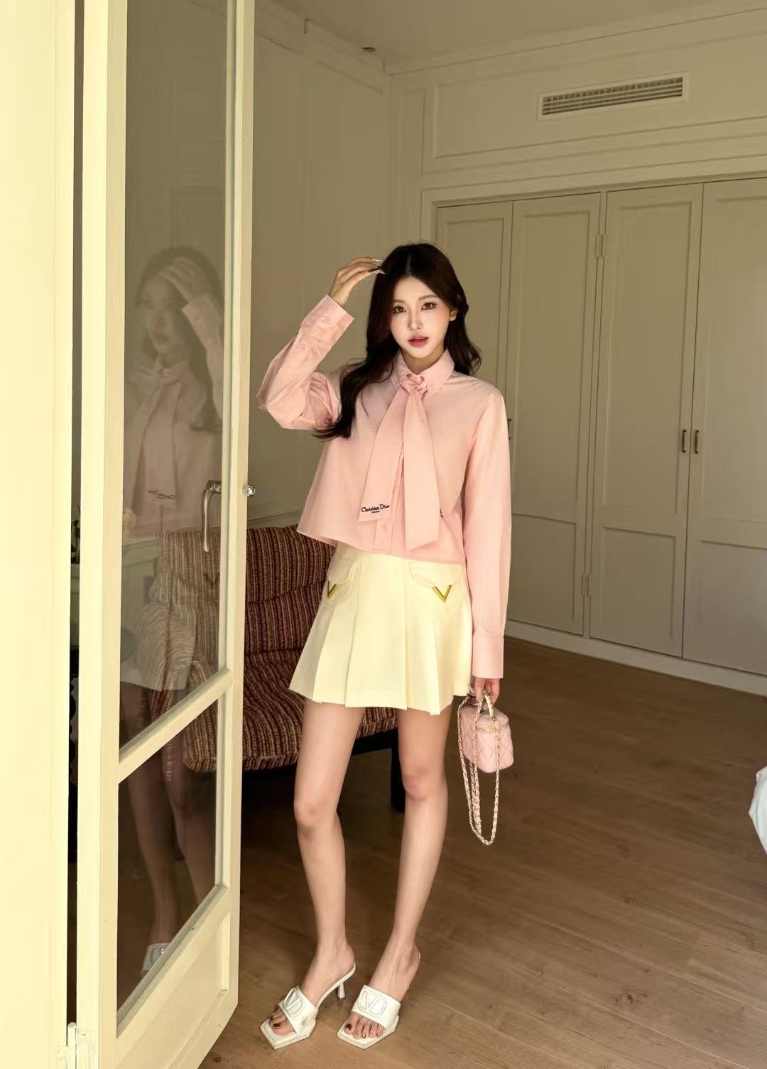 DIOR レースアップ レタリングシャツ【50％割引+送料無料】