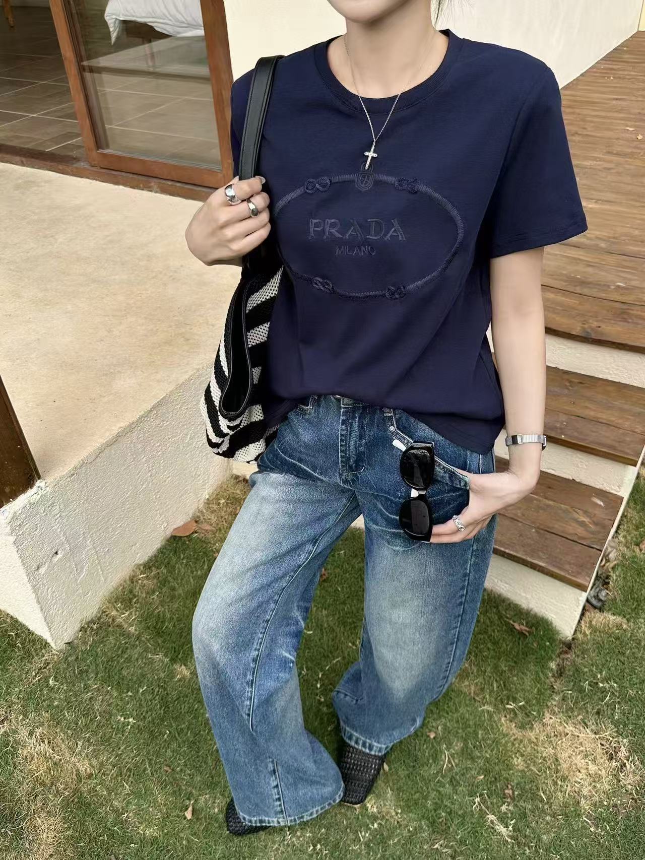 PR4DA 刺繍ロゴTシャツ【50％割引+送料無料】