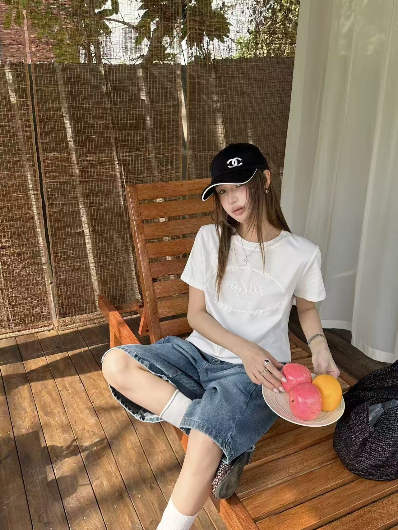 PR4DA 刺繍ロゴTシャツ【50％割引+送料無料】