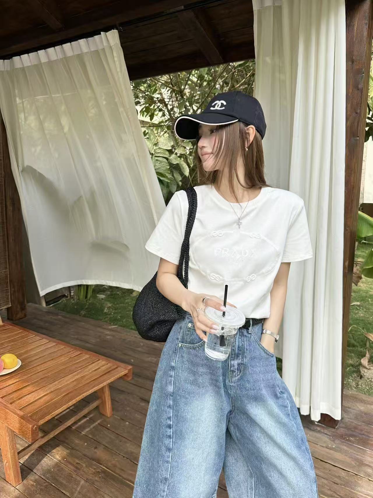 PR4DA 刺繍ロゴTシャツ【50％割引+送料無料】