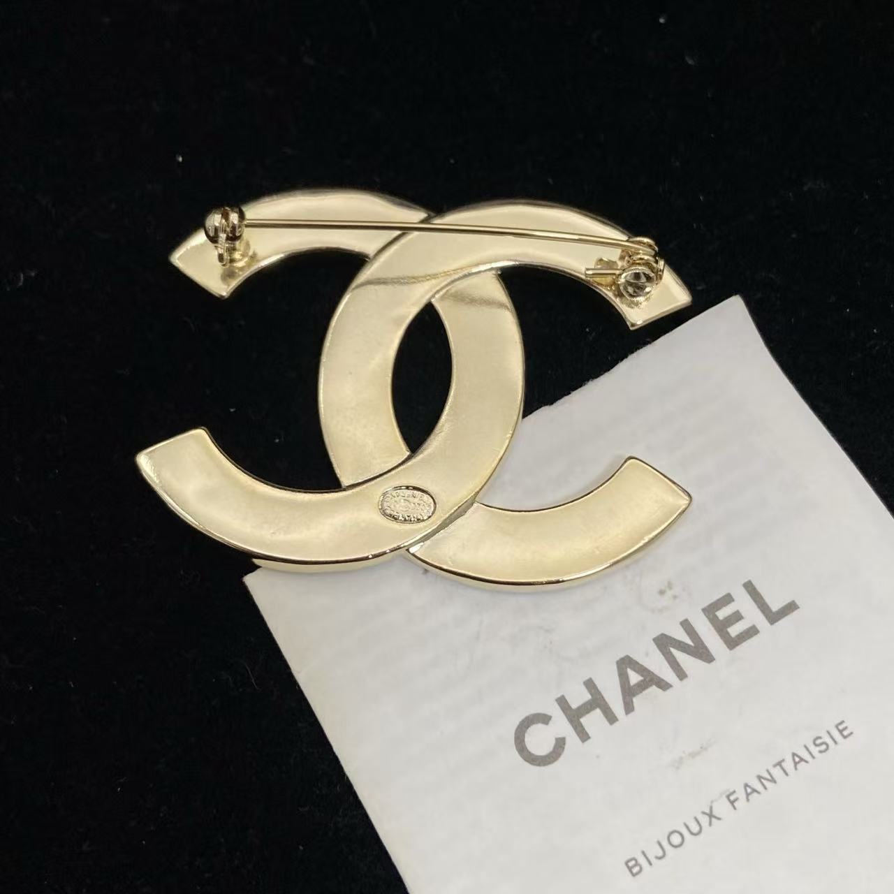 CHANE1 ダブルC ダイヤモンドブローチ【50％割引+送料無料】