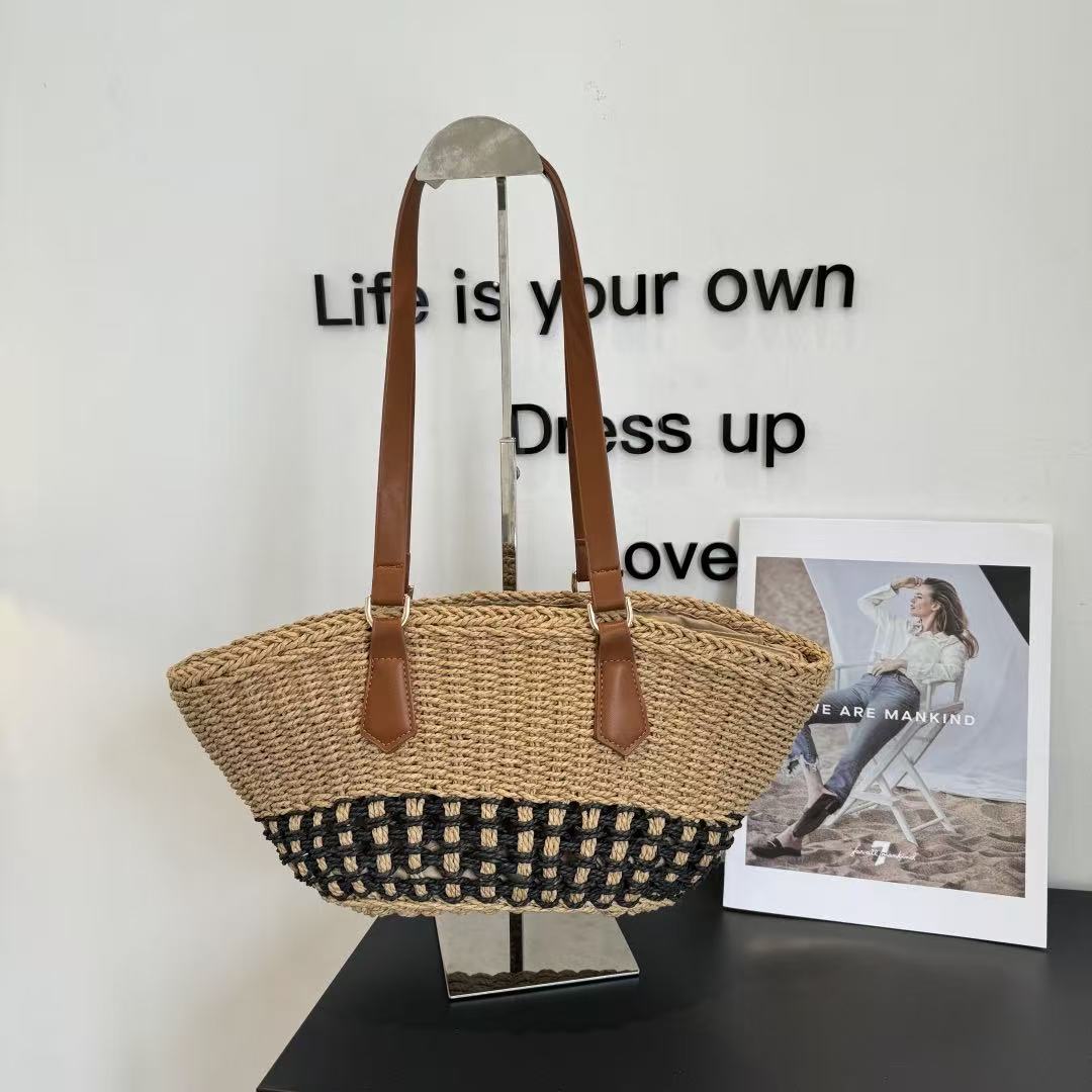 PR4DA カラーブロック ストロー アンダーアームバッグ【50％割引+送料無料】