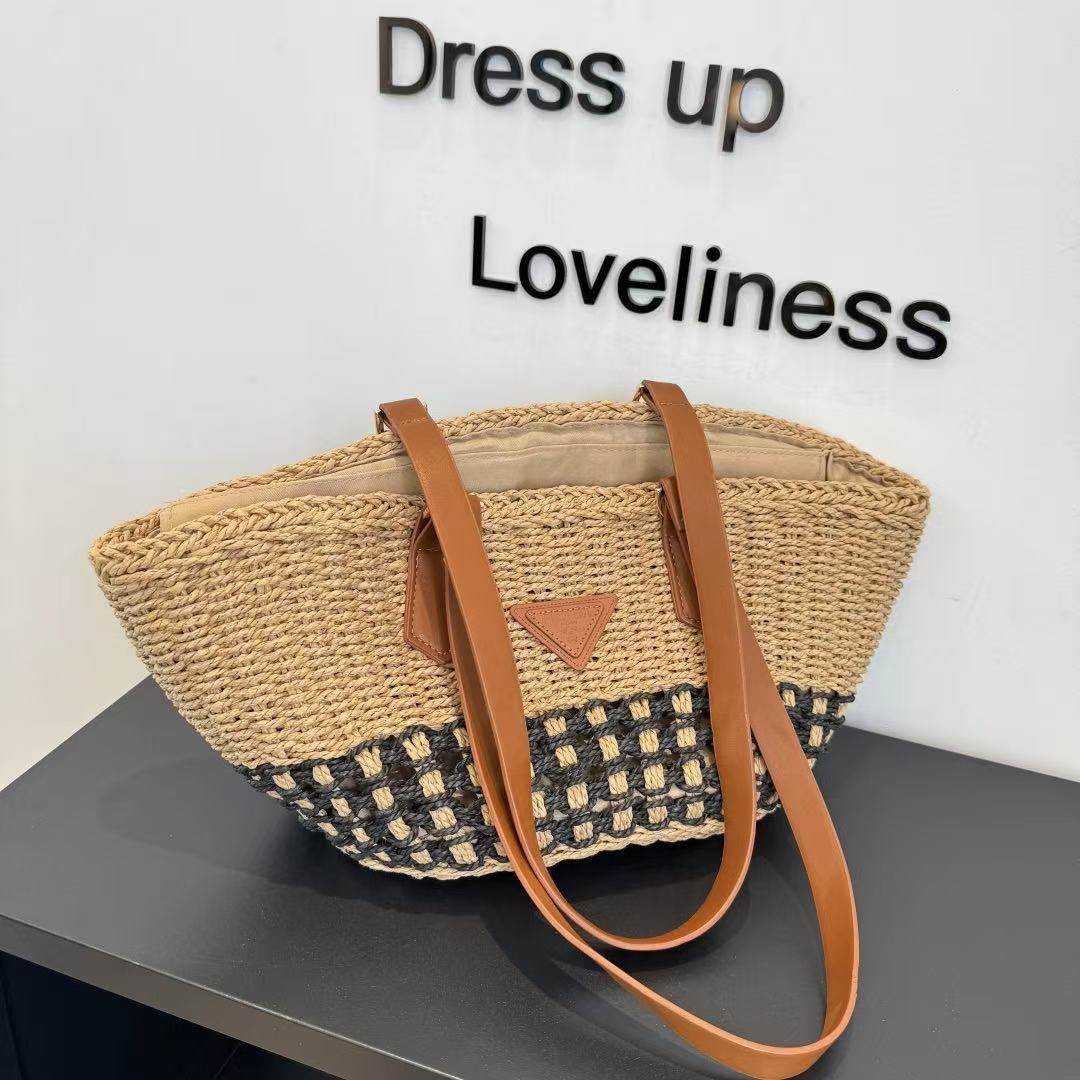 PR4DA カラーブロック ストロー アンダーアームバッグ【50％割引+送料無料】