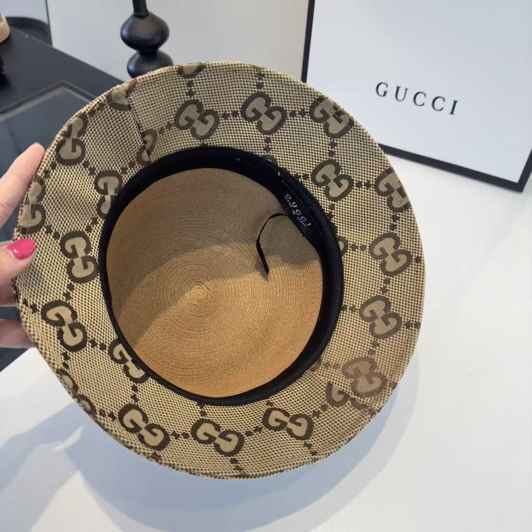 GUCCI ジャカード バケットハット【50％割引+送料無料】
