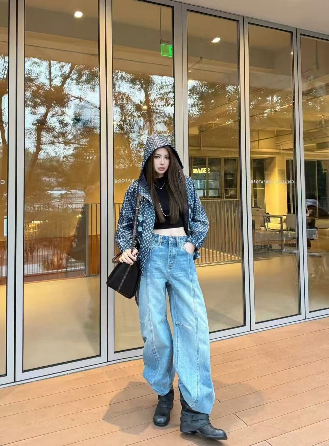 LV フード付きプリント日よけジャケット【50％割引+送料無料】