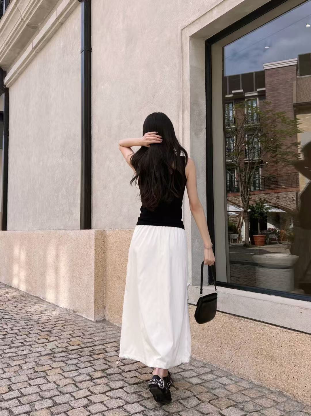 PR4DA トライアングルロゴ入りゴムウエストスカート【50％割引+送料無料】