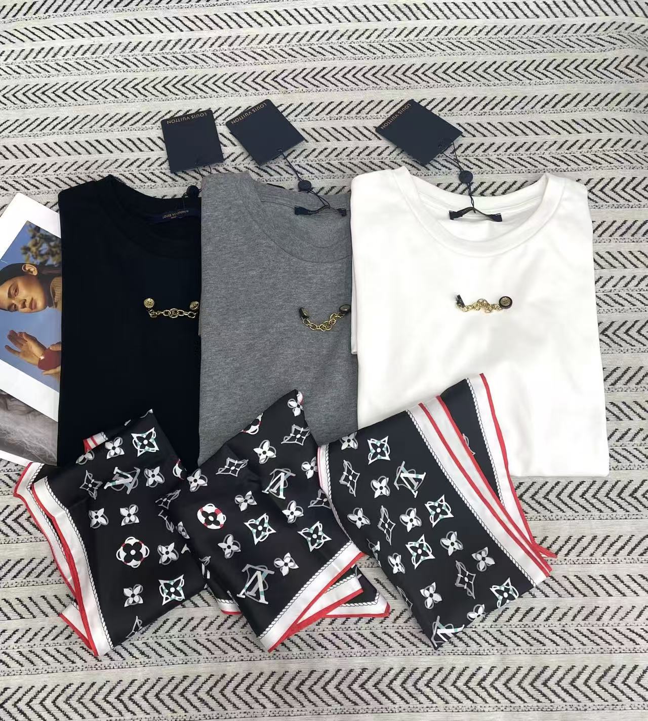 LVスカーフ ＋ ドレス【50％割引+送料無料】