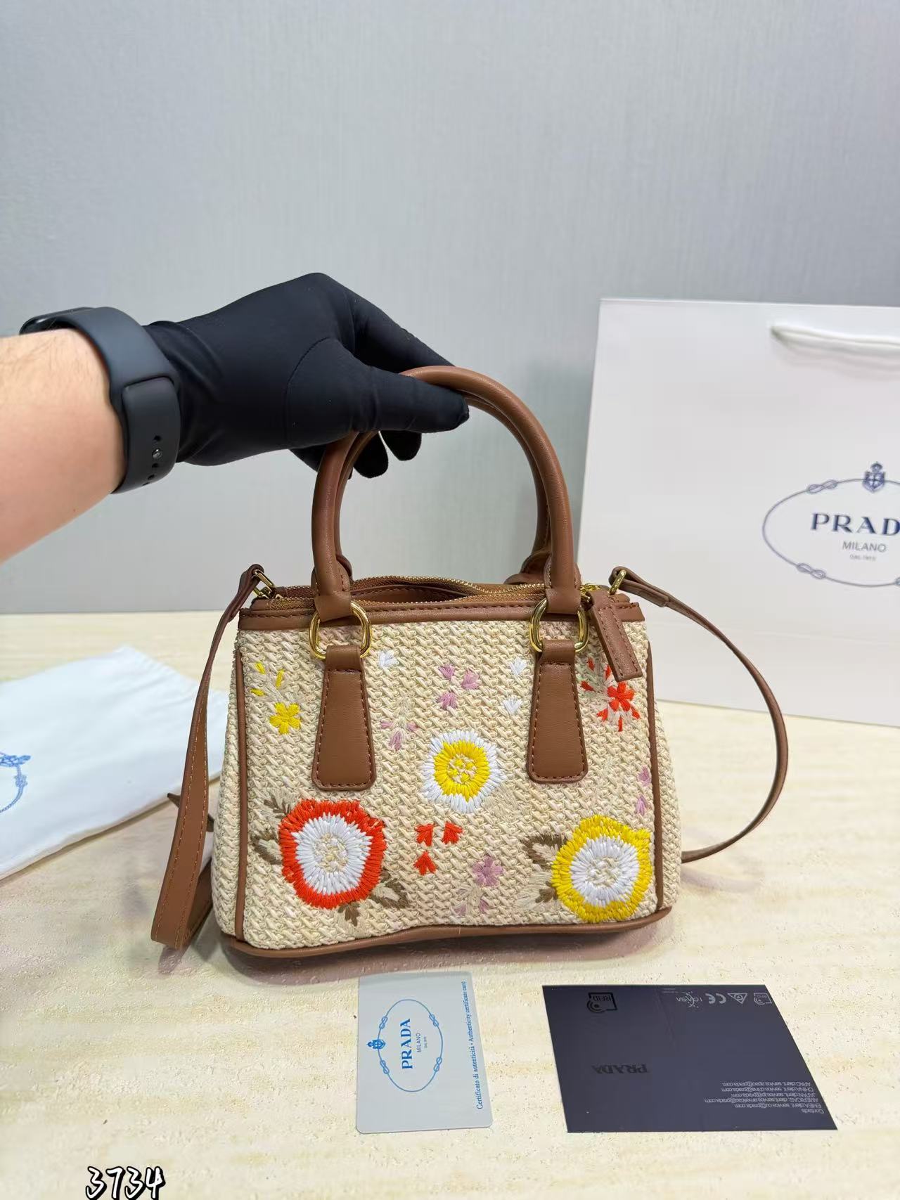 PR4DA ストロートート（刺繍トライアングルロゴ入り）【50％割引+送料無料】