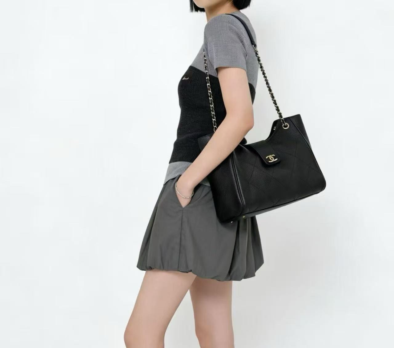 CHANE1 チェーンハンドバッグ【 50％割引+送料無料】