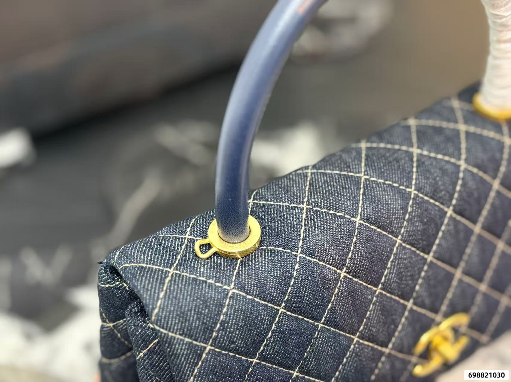 CHANE1 キャンバスデニムチェーンハンドバッグ【 50％割引+送料無料】