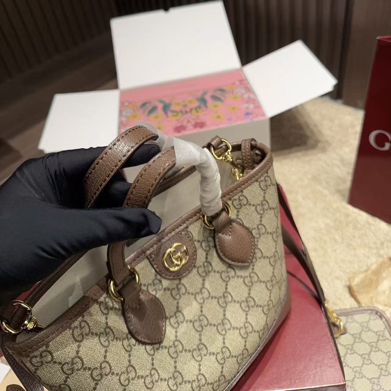 GUCC1 Ophidiaハンドバッグ【 50％割引+送料無料】