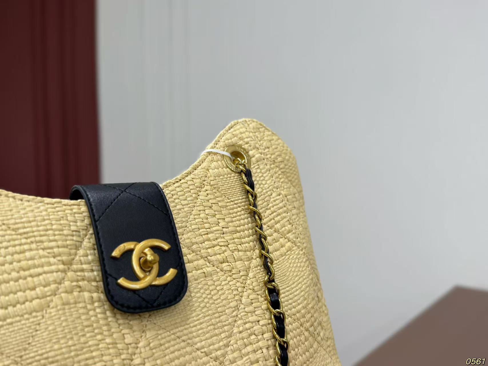 CHANE1 ストローチェーンショッピングバッグ【 50％割引+送料無料】