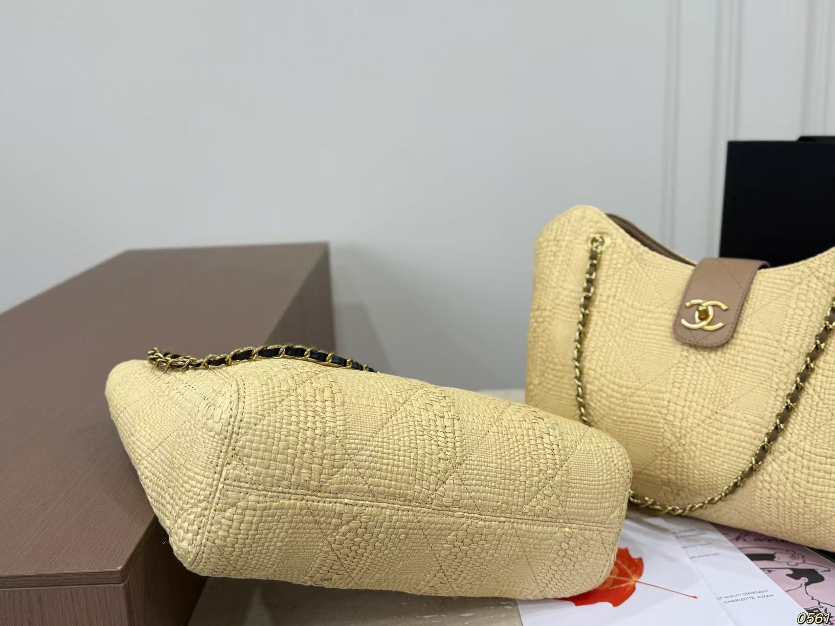 CHANE1 ストローチェーンショッピングバッグ【 50％割引+送料無料】