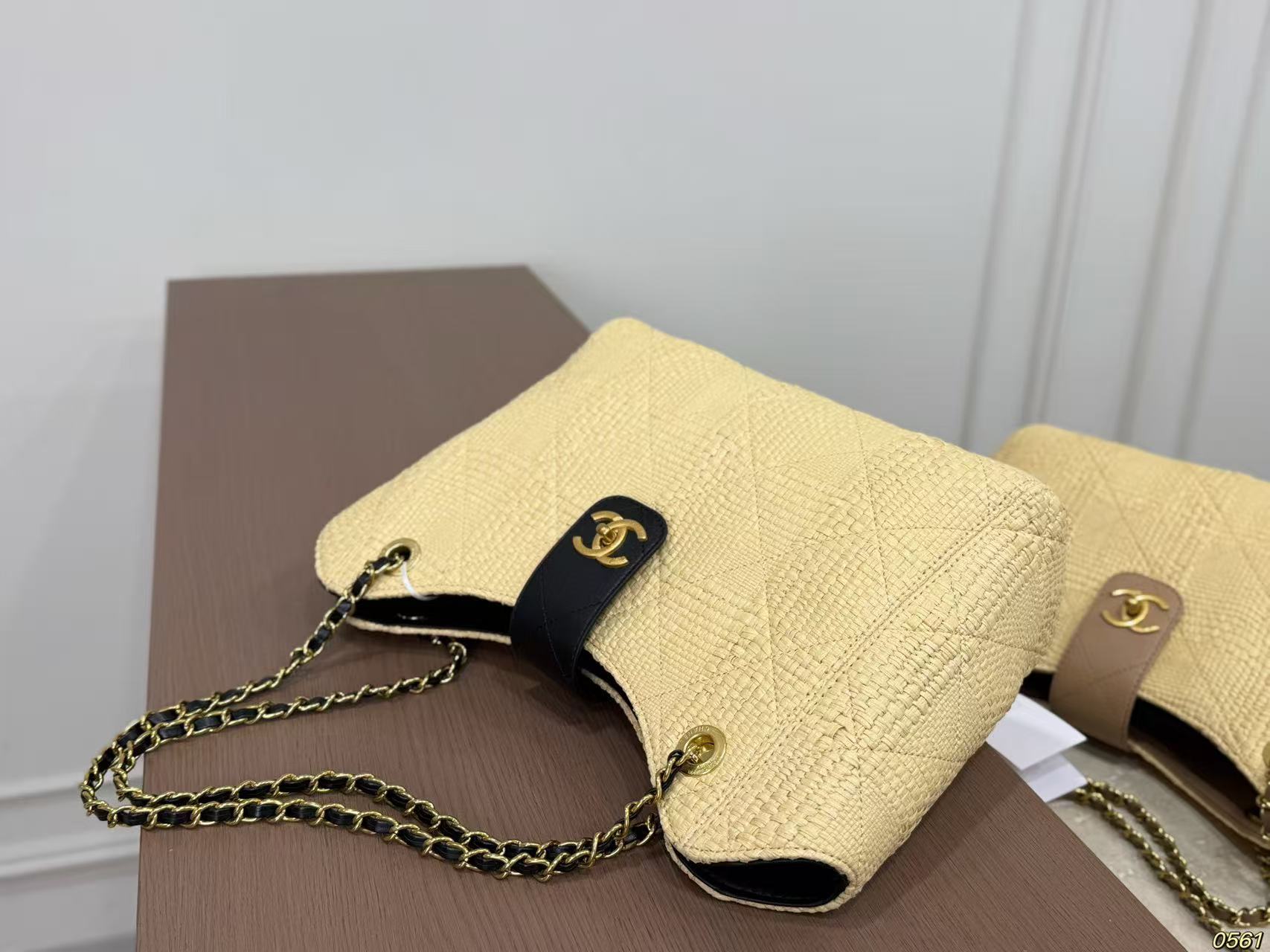 CHANE1 ストローチェーンショッピングバッグ【 50％割引+送料無料】