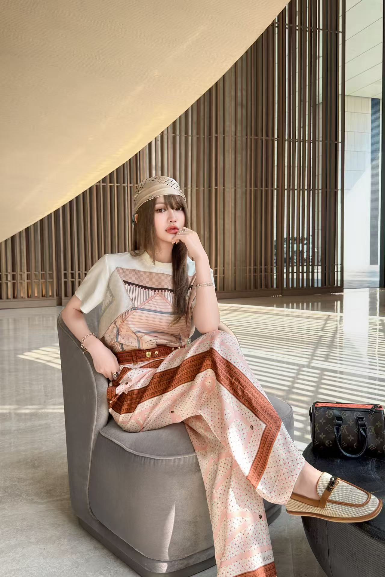 LVプリントTシャツ＆パンツ 2点セット【50％割引+送料無料】