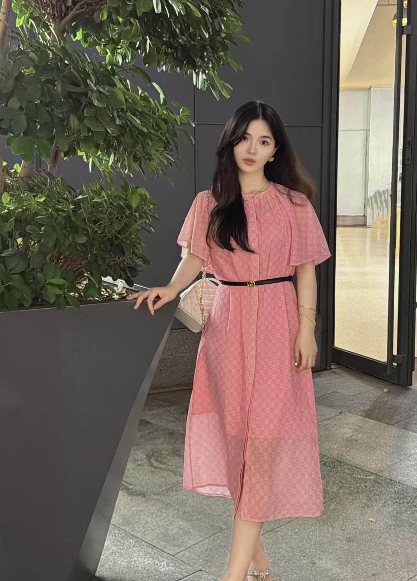 GUCCI 高品質ダブルGプリントドレス【50％割引+送料無料】