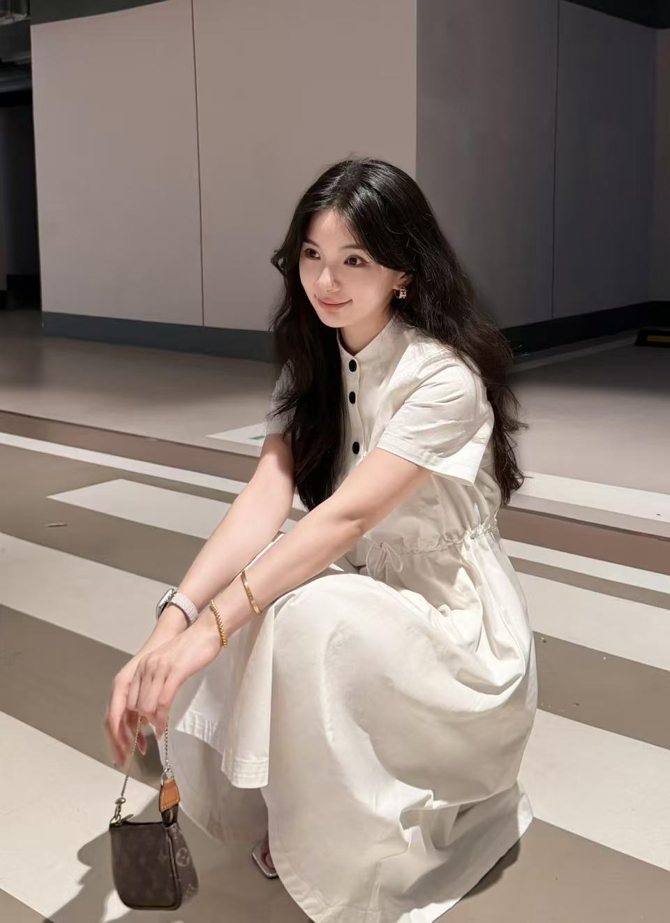 PR4DA 高品質 スタンドカラー 半袖ワンピース【50％割引+送料無料】