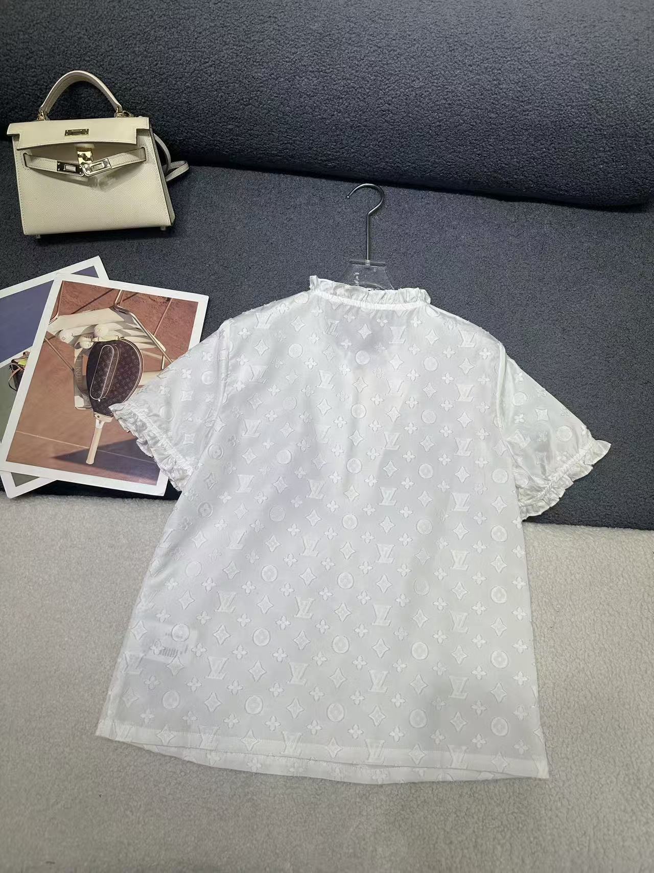 LV 高品質ハーフジップ・ジャカードトップス【50％割引+送料無料】