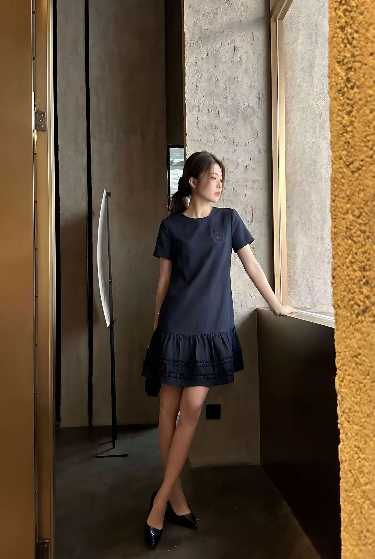 DI0R高品質な刺繍入りレタードレス【50％割引+送料無料】