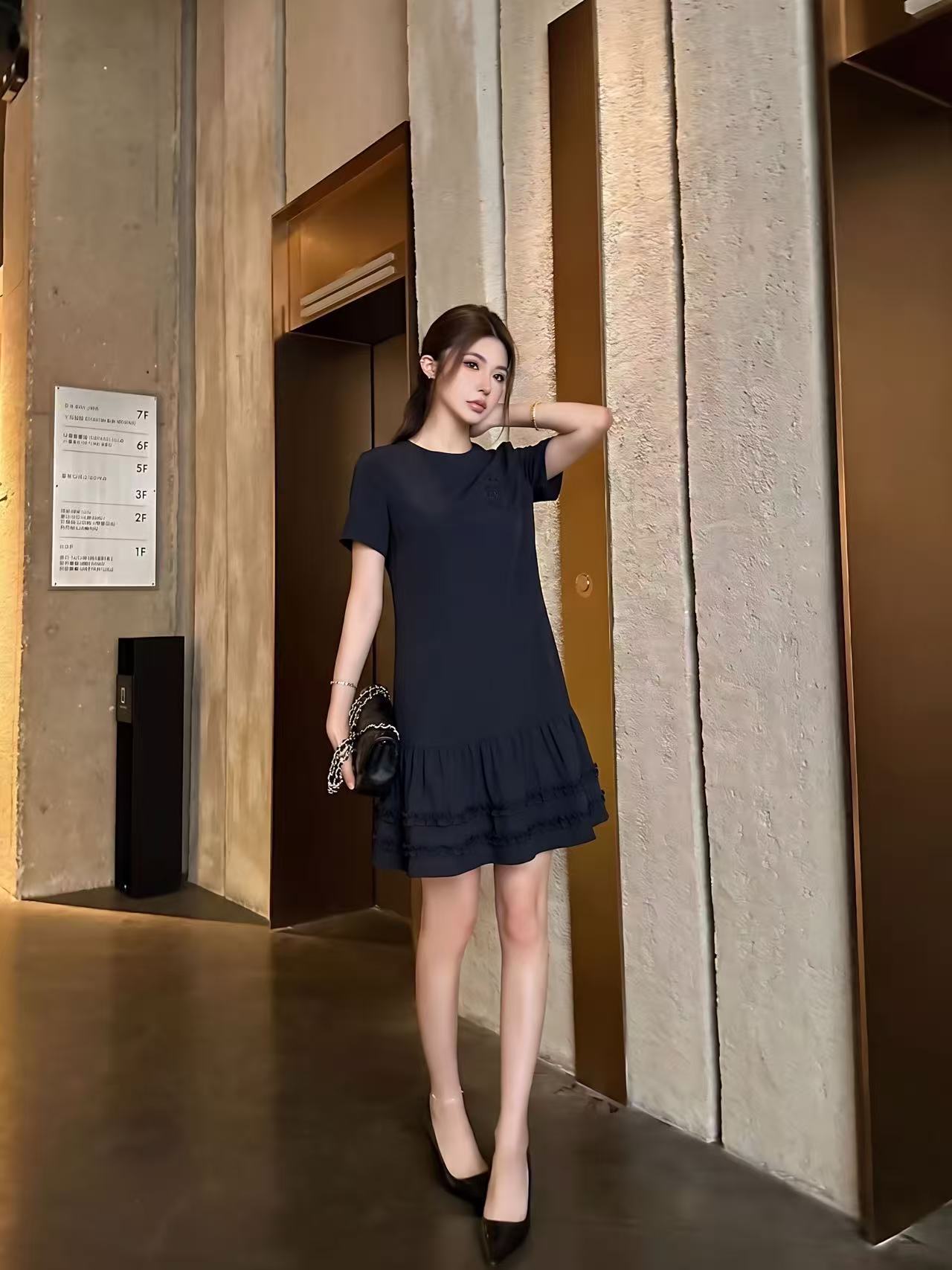 DI0R高品質な刺繍入りレタードレス【50％割引+送料無料】