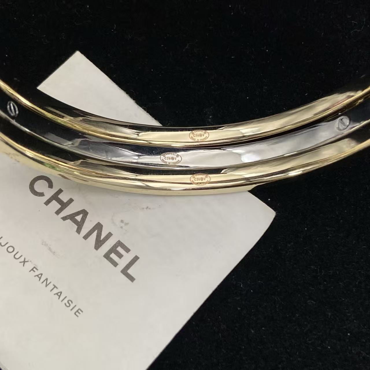 CHANE1 ダブルC スリーインワンブレスレット【50％割引+送料無料】