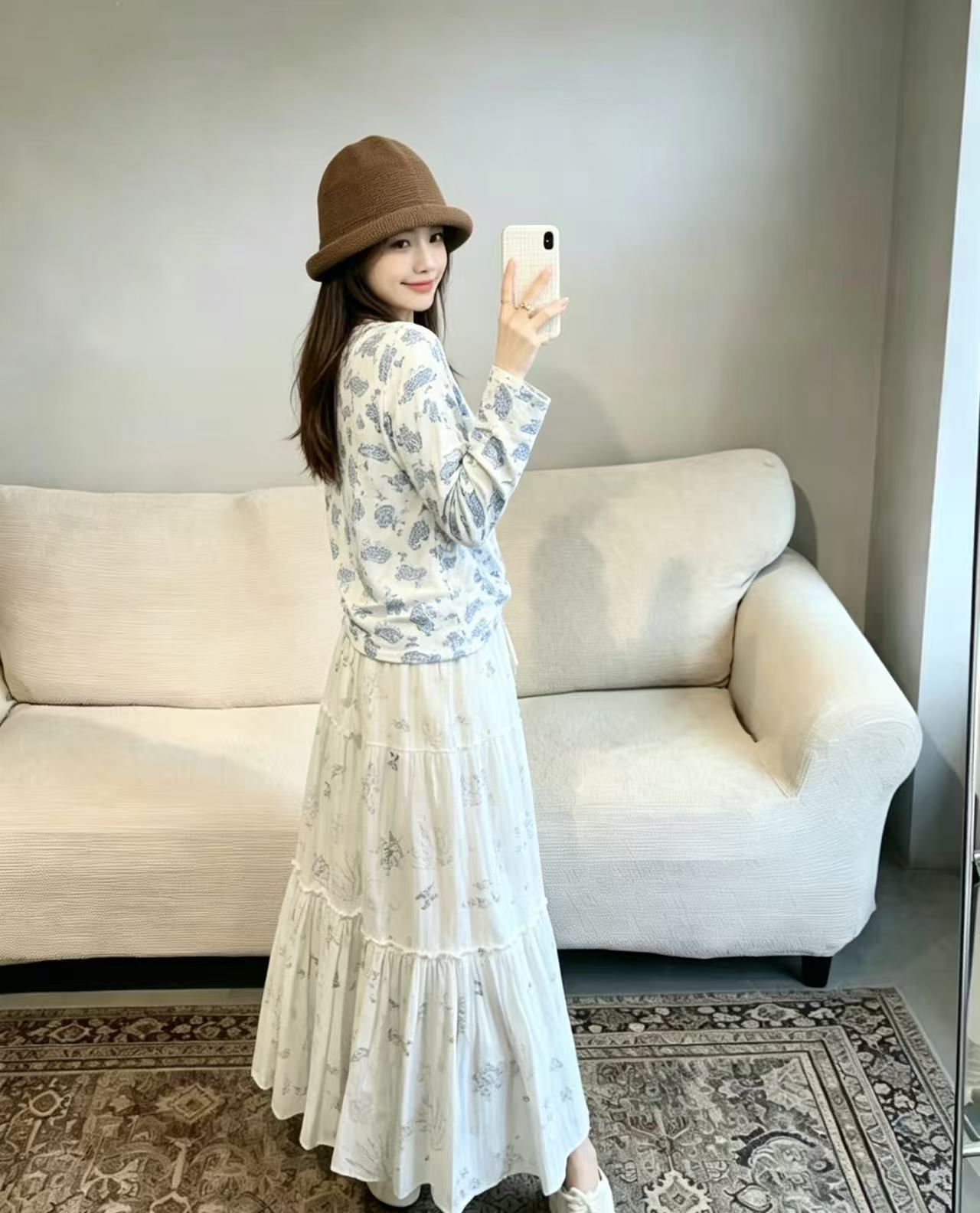 CELINE プリントTシャツ＆スカート 2点セット【50％割引+送料無料】