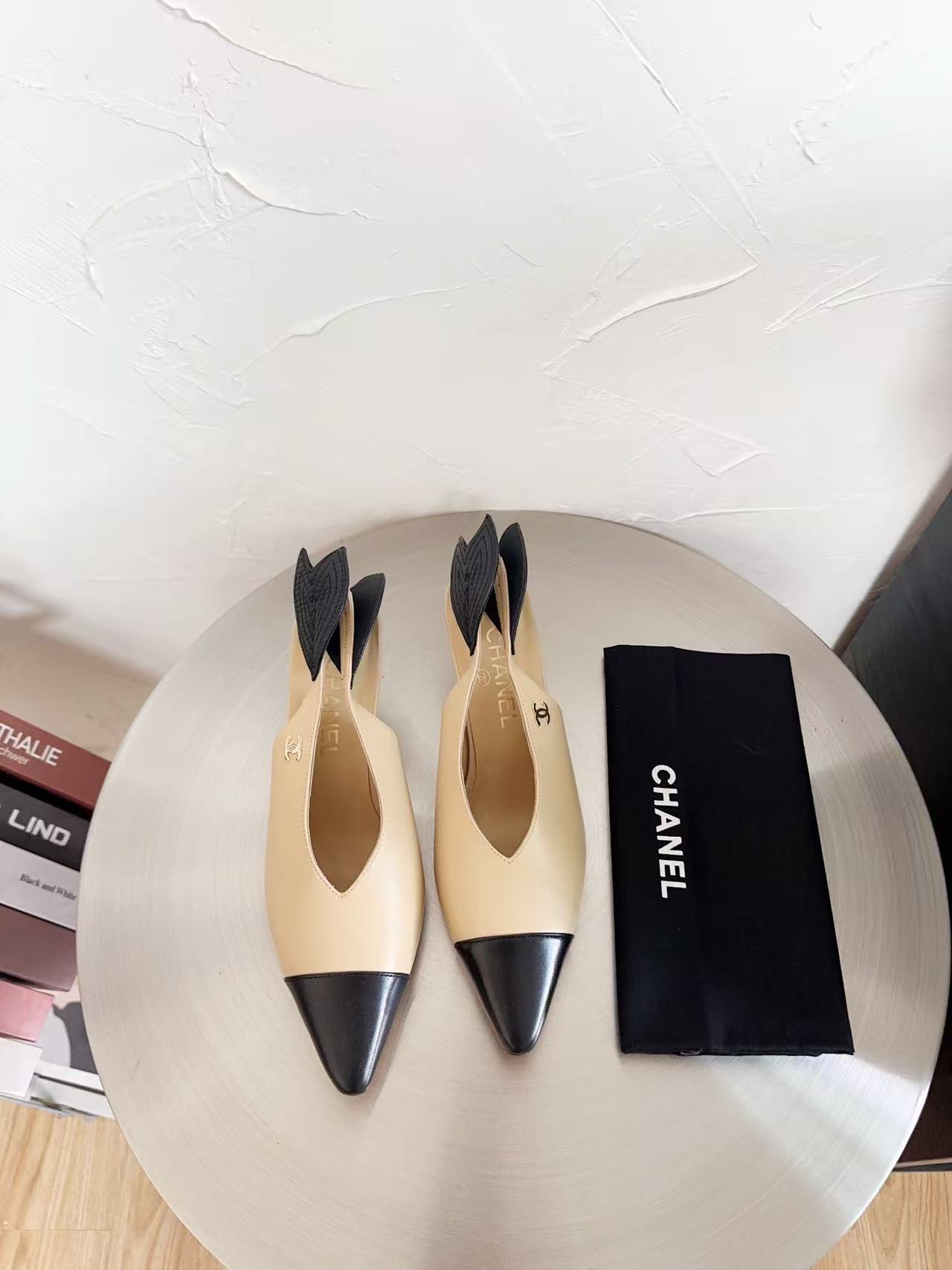 CHANE1 高品質カラーブロックローヒールシューズ【50％割引+送料無料】