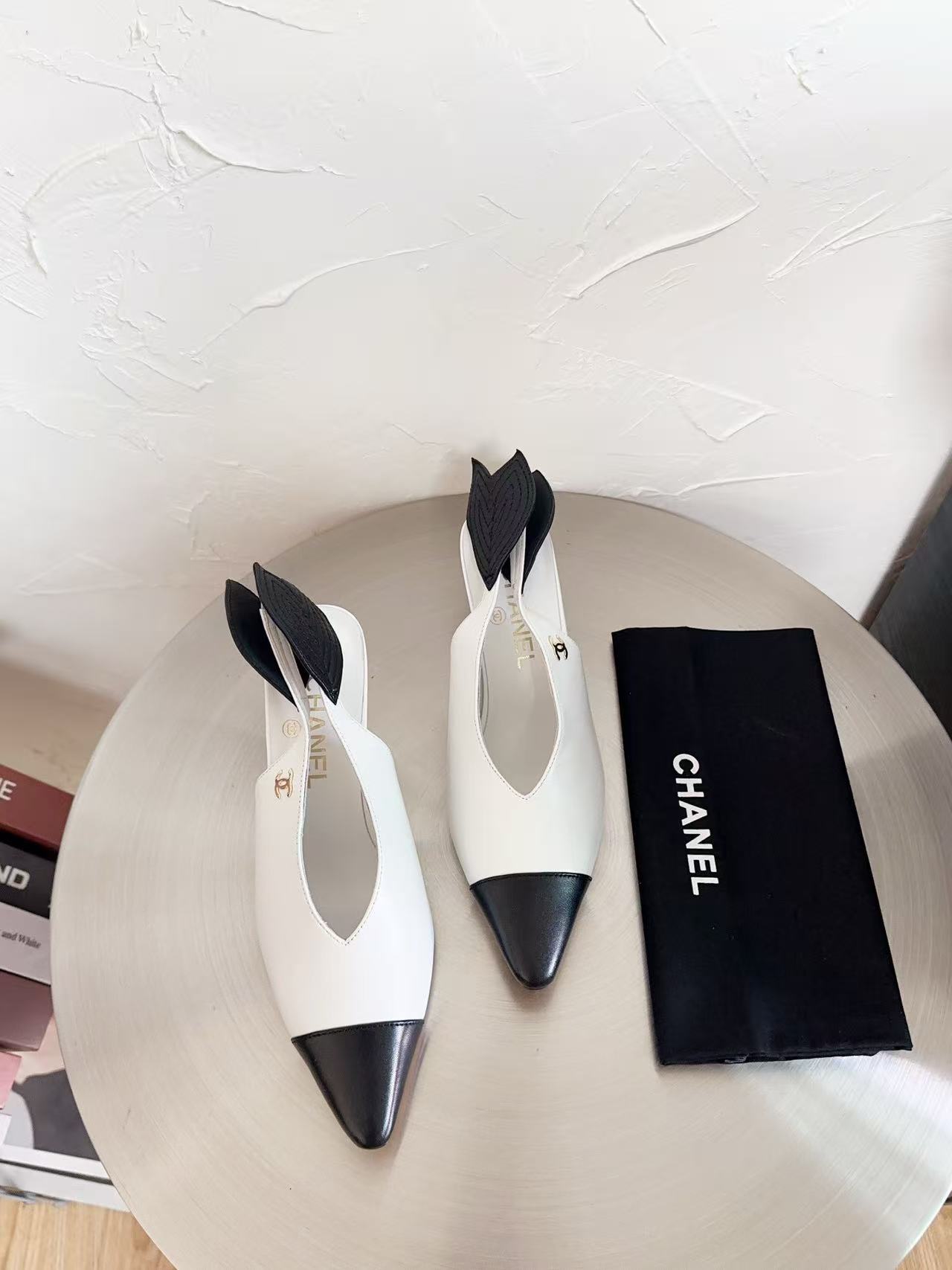 CHANE1 高品質カラーブロックローヒールシューズ【50％割引+送料無料】