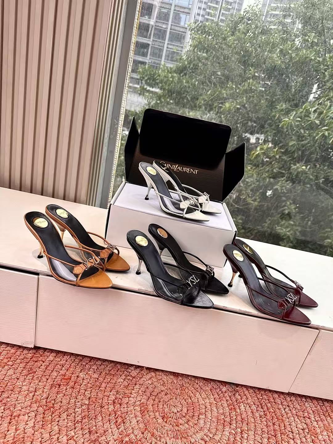 YSL 高品質ポインテッドトゥスティレットヒール【50％割引+送料無料】