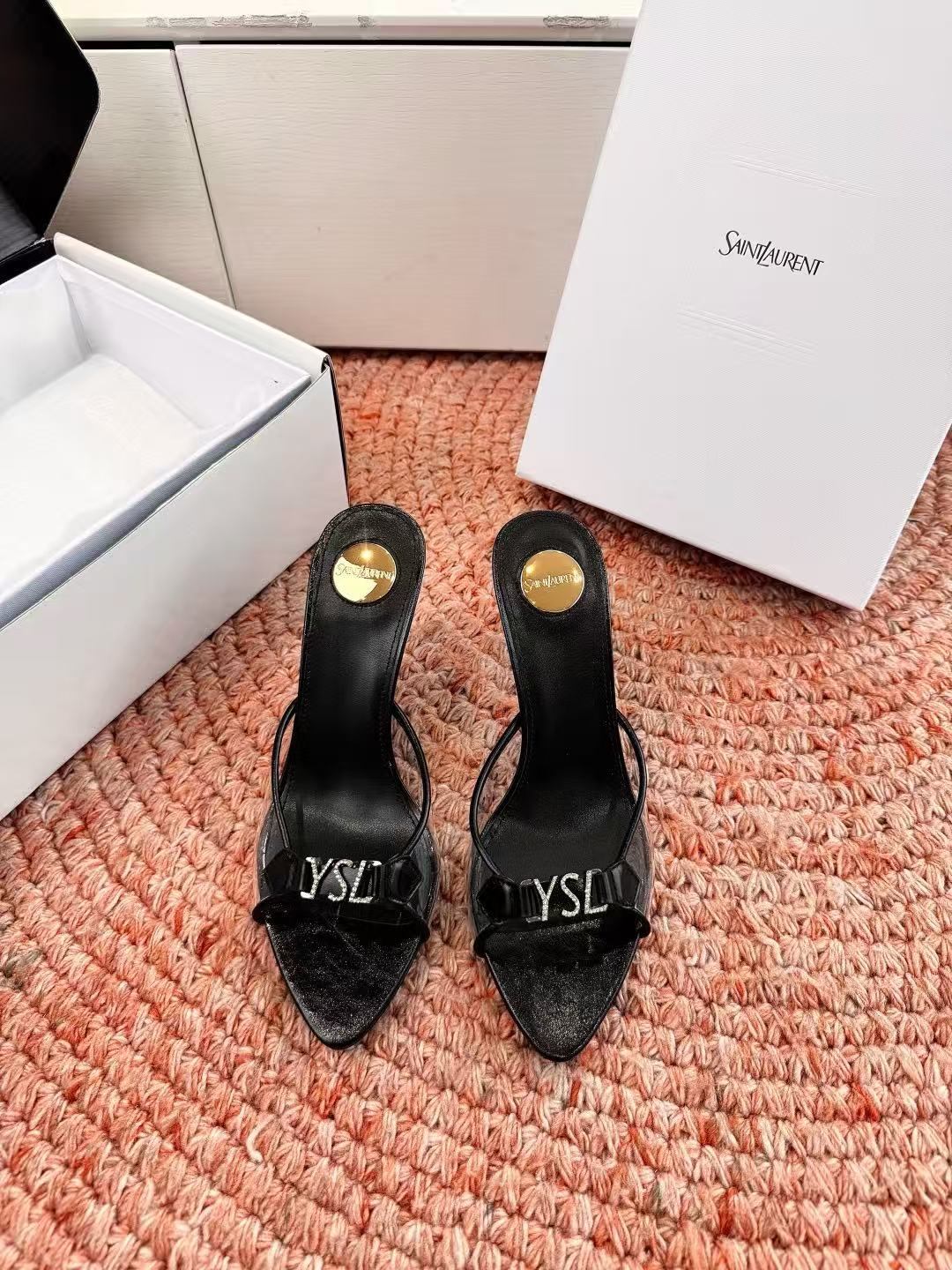 YSL 高品質ポインテッドトゥスティレットヒール【50％割引+送料無料】