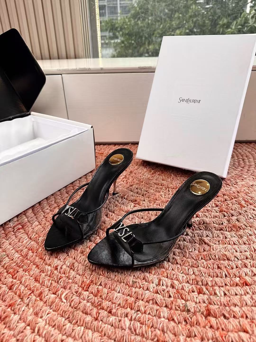 YSL 高品質ポインテッドトゥスティレットヒール【50％割引+送料無料】