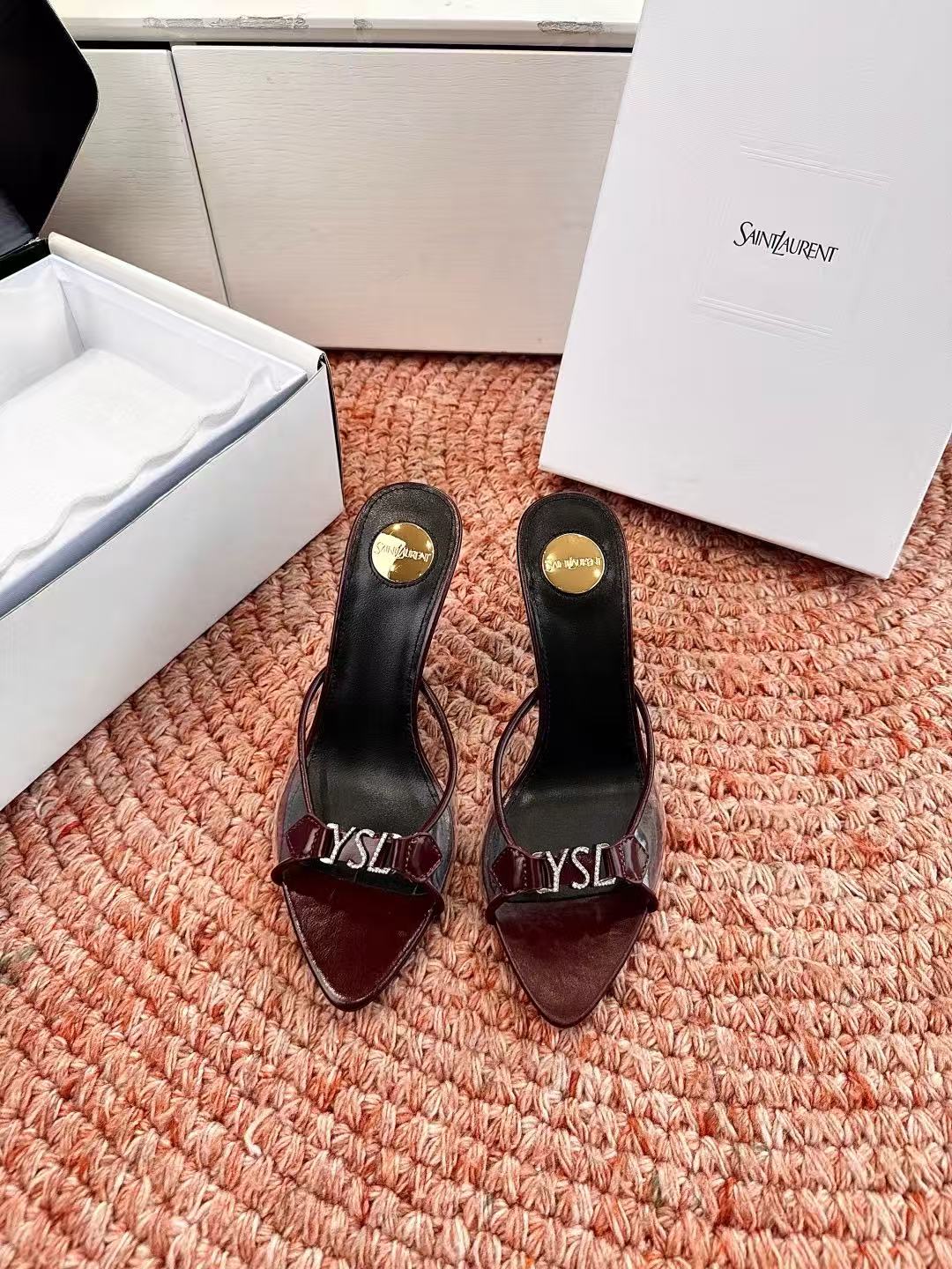 YSL 高品質ポインテッドトゥスティレットヒール【50％割引+送料無料】