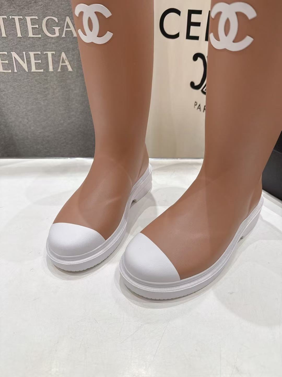 CHANE1 高品質ダブルCレインブーツ【50％割引+送料無料】