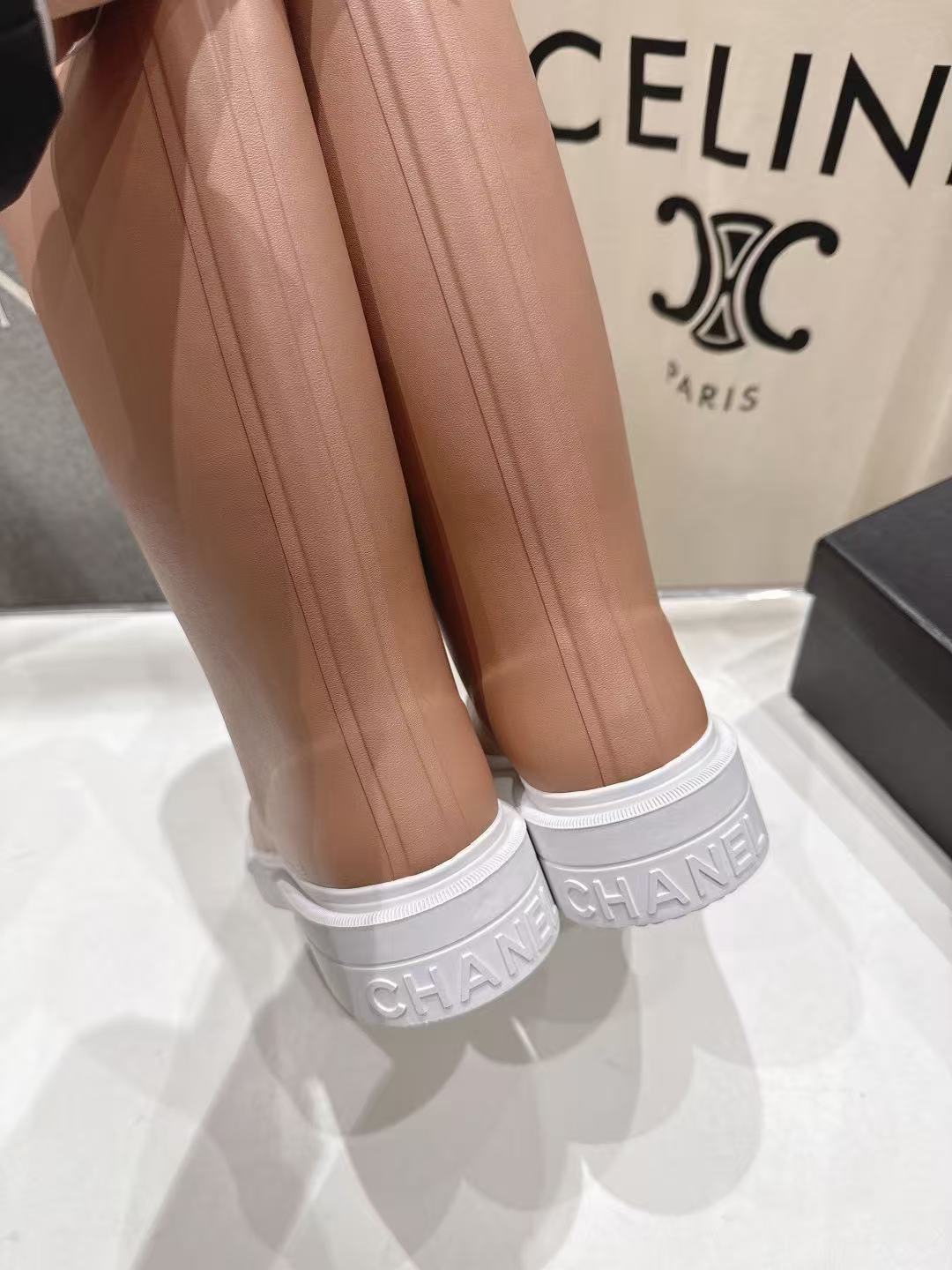 CHANE1 高品質ダブルCレインブーツ【50％割引+送料無料】