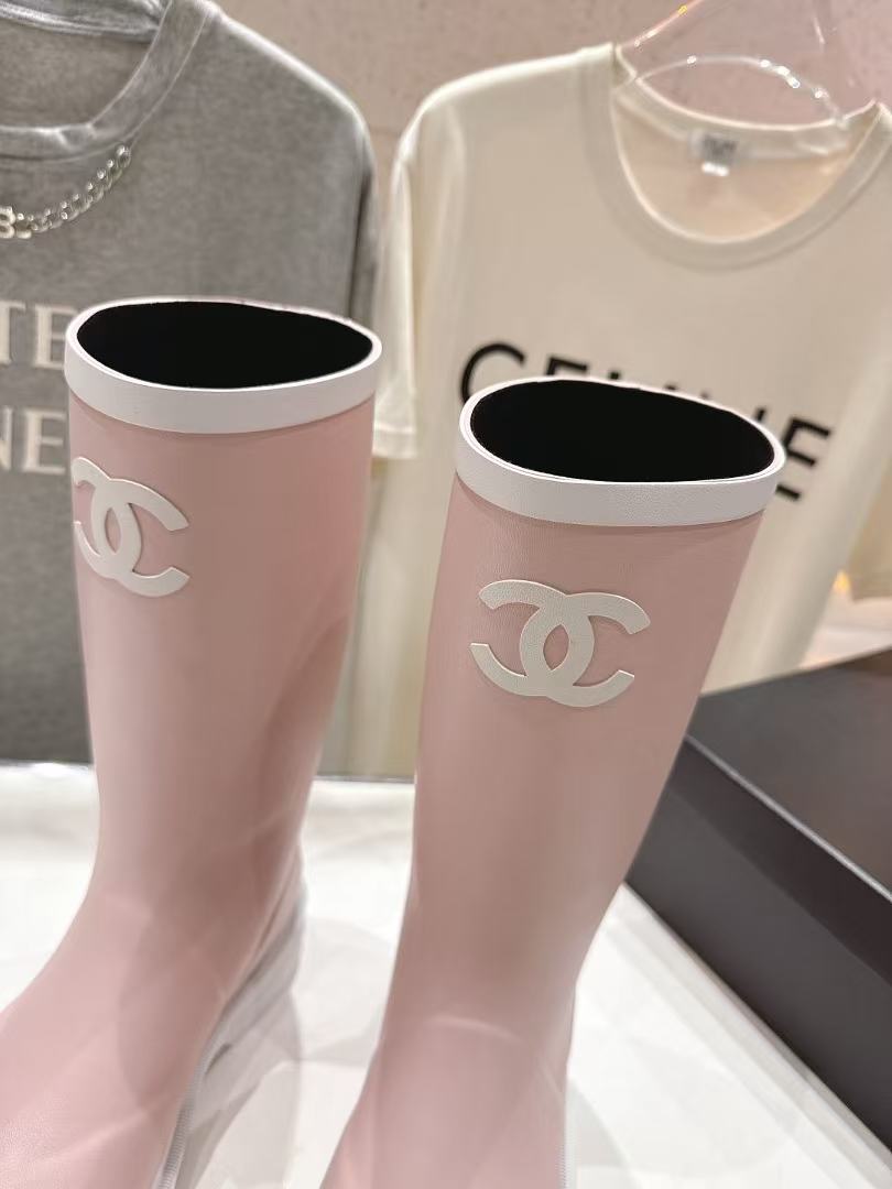 CHANE1 高品質ダブルCレインブーツ【50％割引+送料無料】