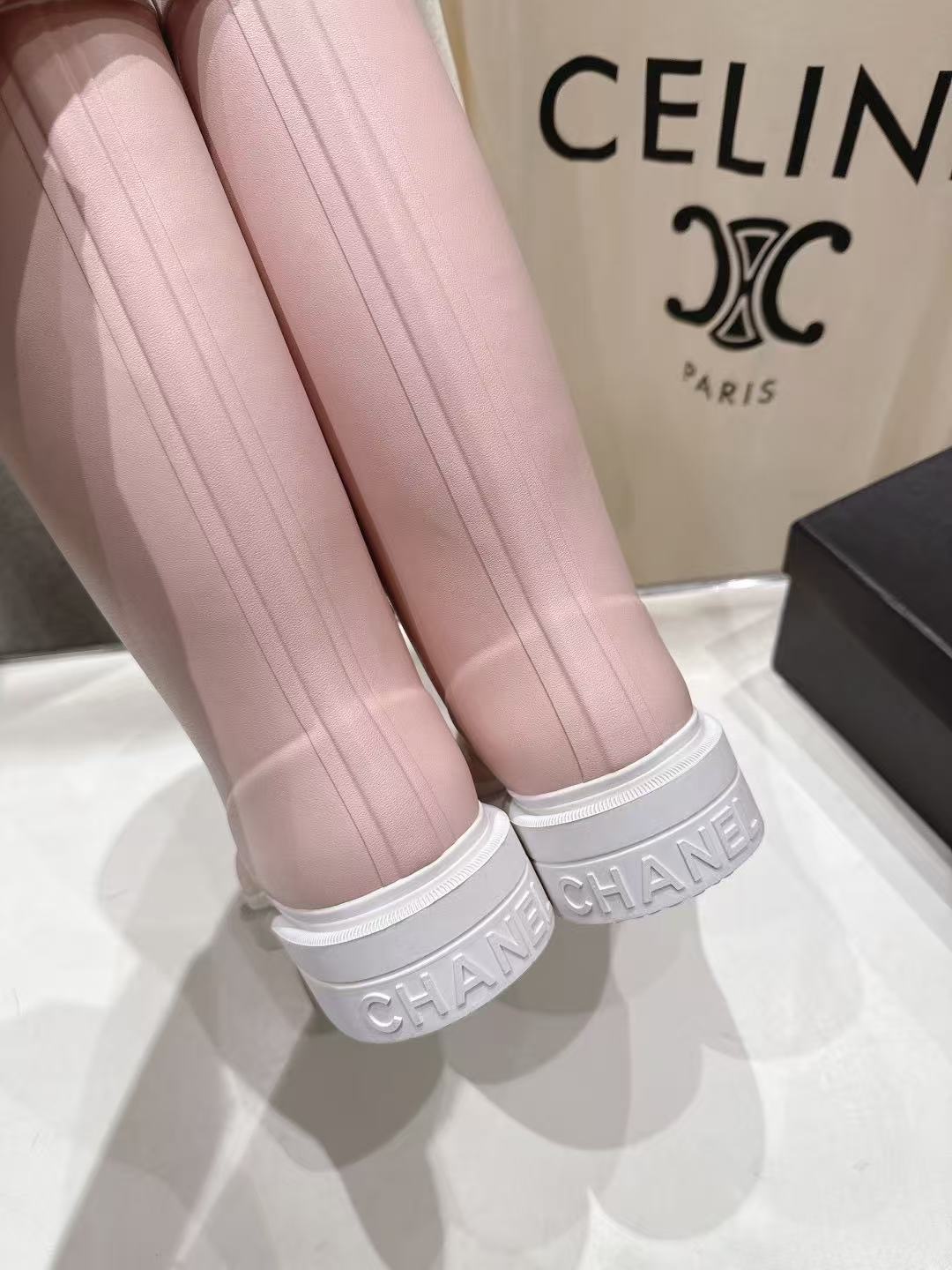 CHANE1 高品質ダブルCレインブーツ【50％割引+送料無料】