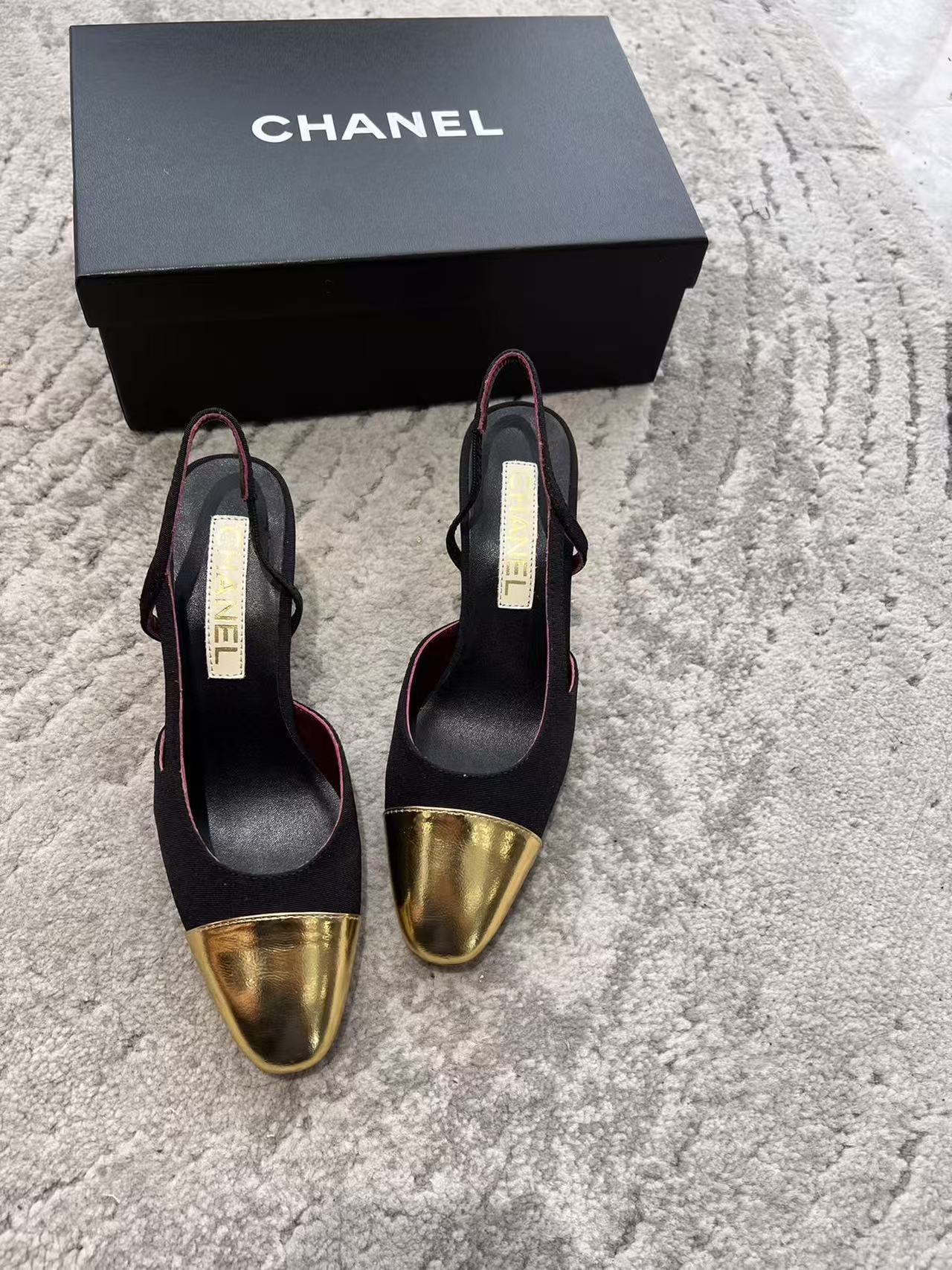 CHANE1 高品質カラーブロックローヒールシューズ【50％割引+送料無料】