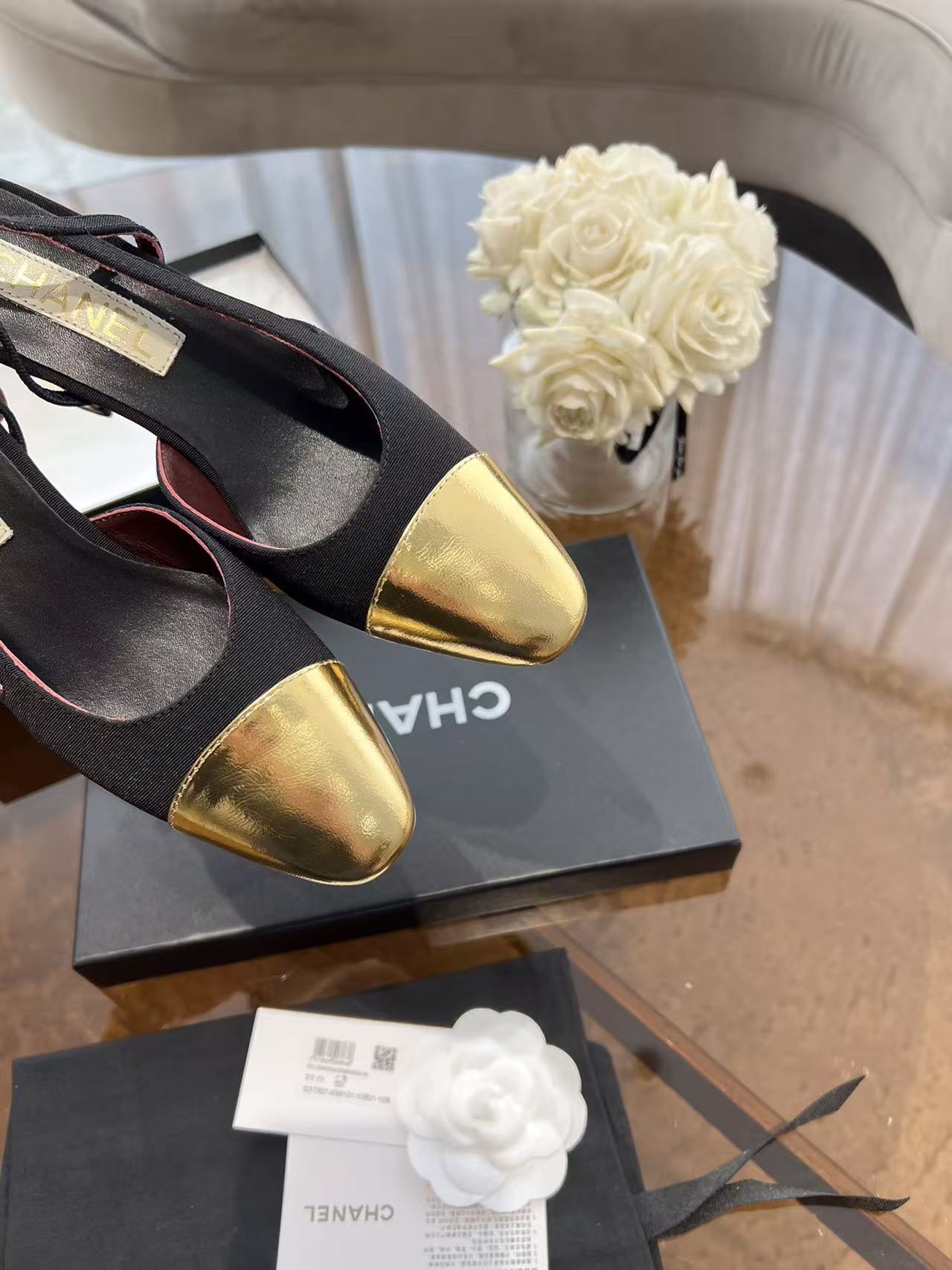 CHANE1 高品質カラーブロックローヒールシューズ【50％割引+送料無料】