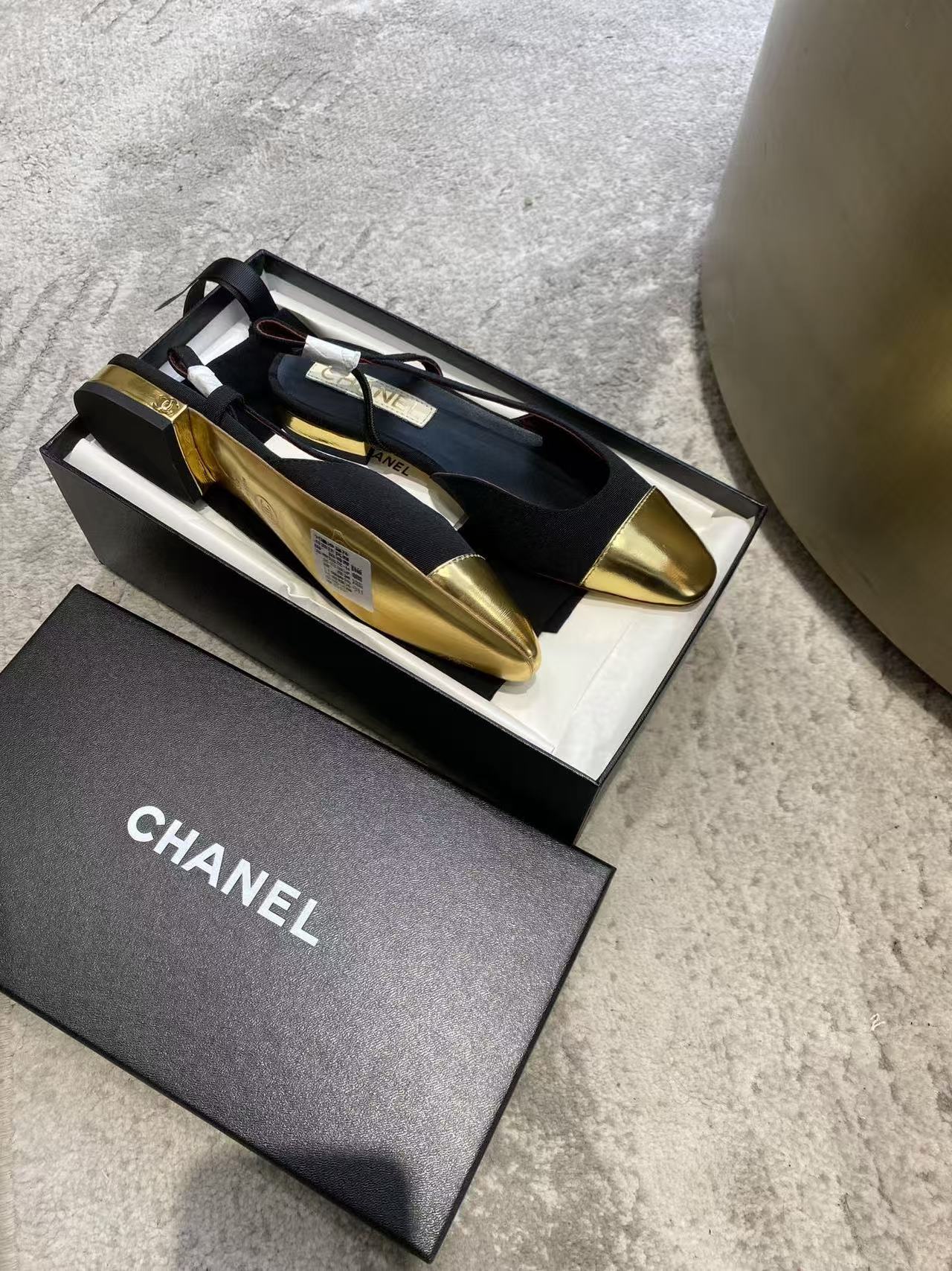 CHANE1 高品質カラーブロックフラットシューズ【50％割引+送料無料】