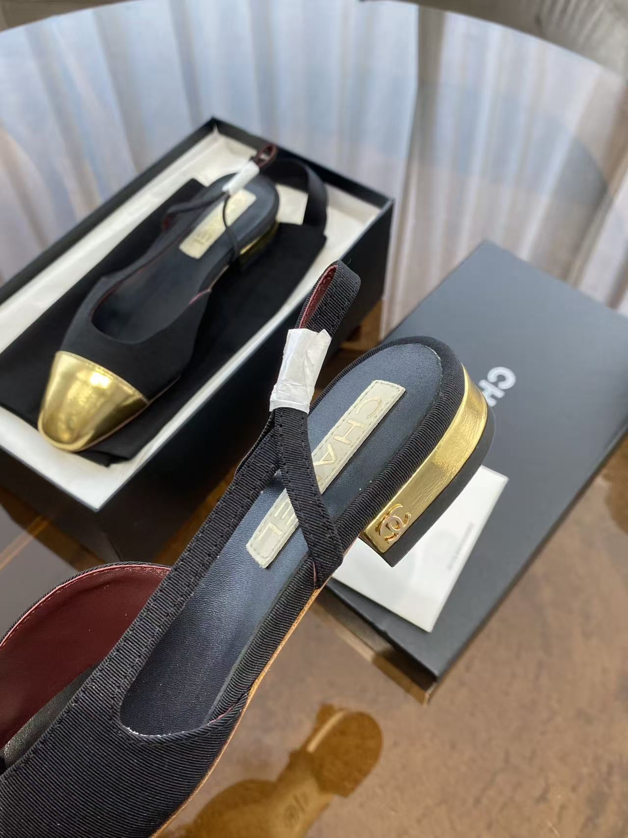 CHANE1 高品質カラーブロックフラットシューズ【50％割引+送料無料】