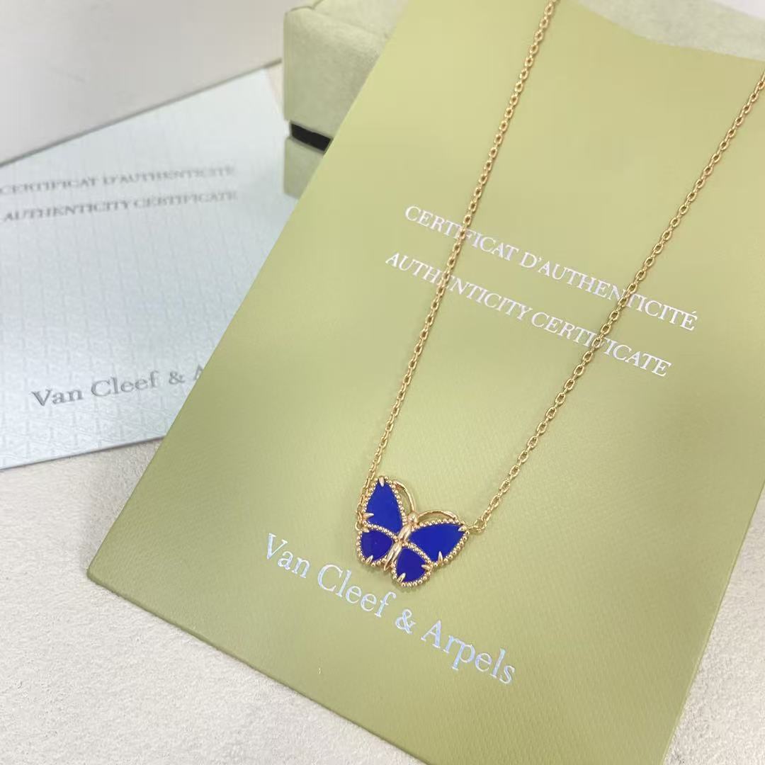 Van C1eef & Arpels バタフライ ネックレス【50％割引+送料無料】