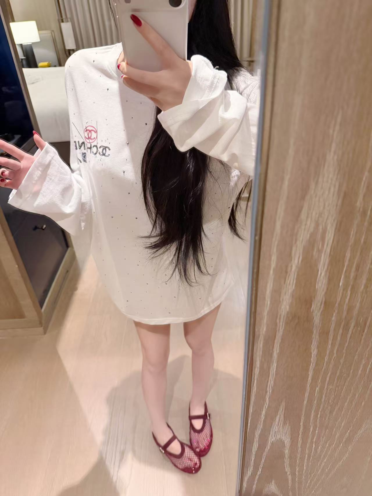 CHANE1 日焼け止めレターTシャツ【50％割引+送料無料】