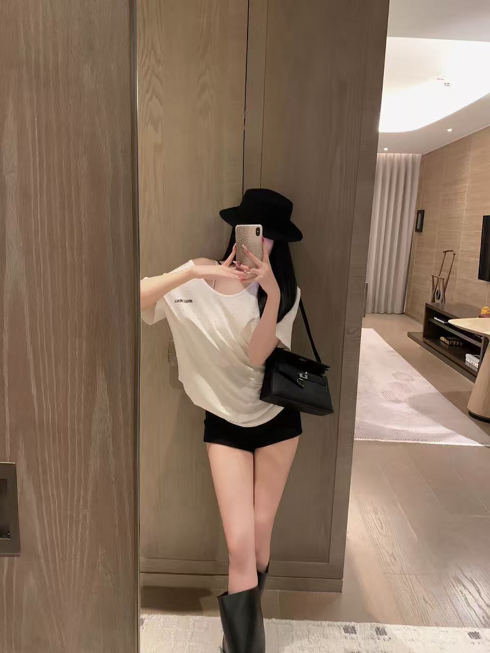 CHANE1 レースラインストーン日焼け止めTシャツ【50％割引+送料無料】