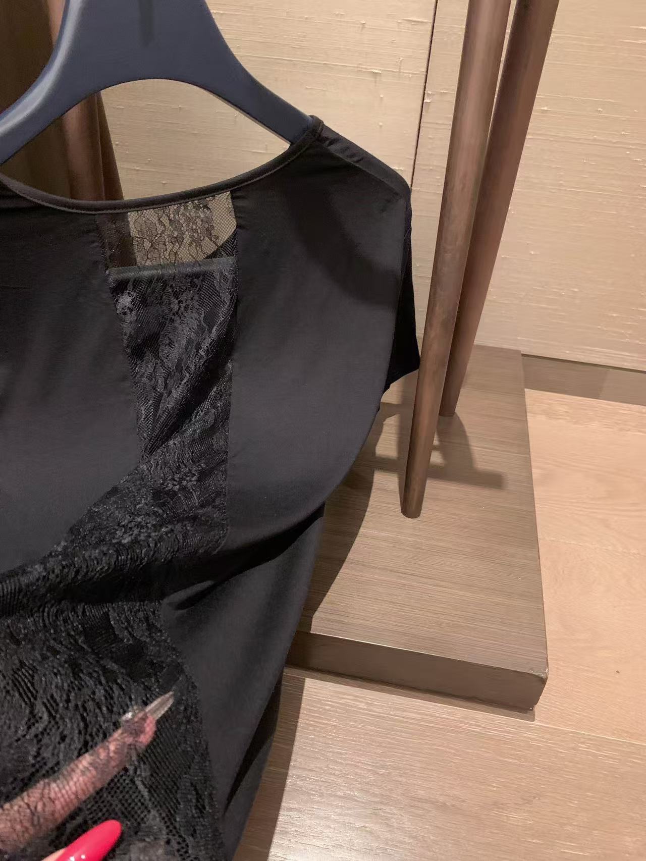 CHANE1 レースラインストーン日焼け止めTシャツ【50％割引+送料無料】