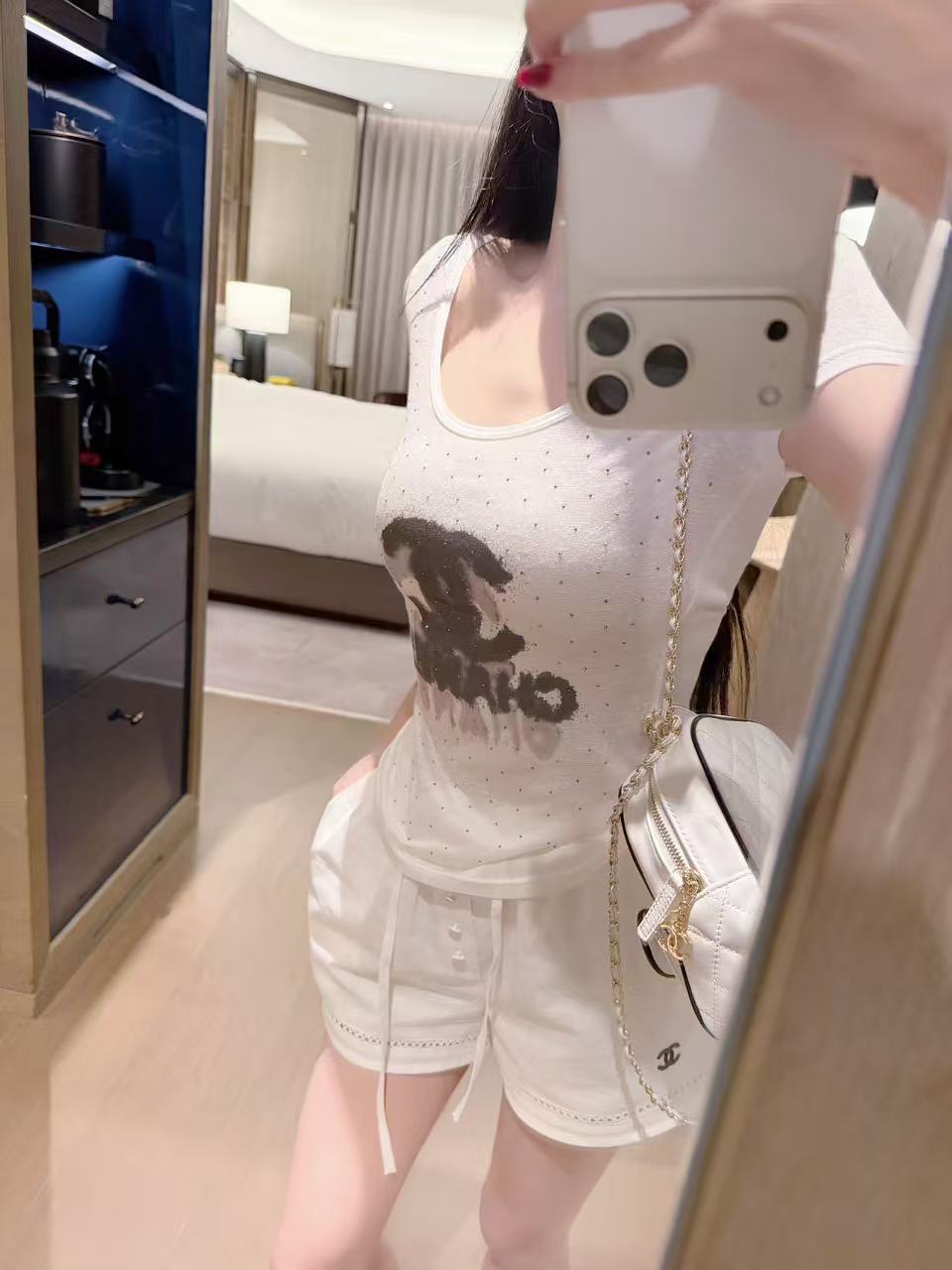 CHANE1 ダブルC 中空レースショーツ【50％割引+送料無料】