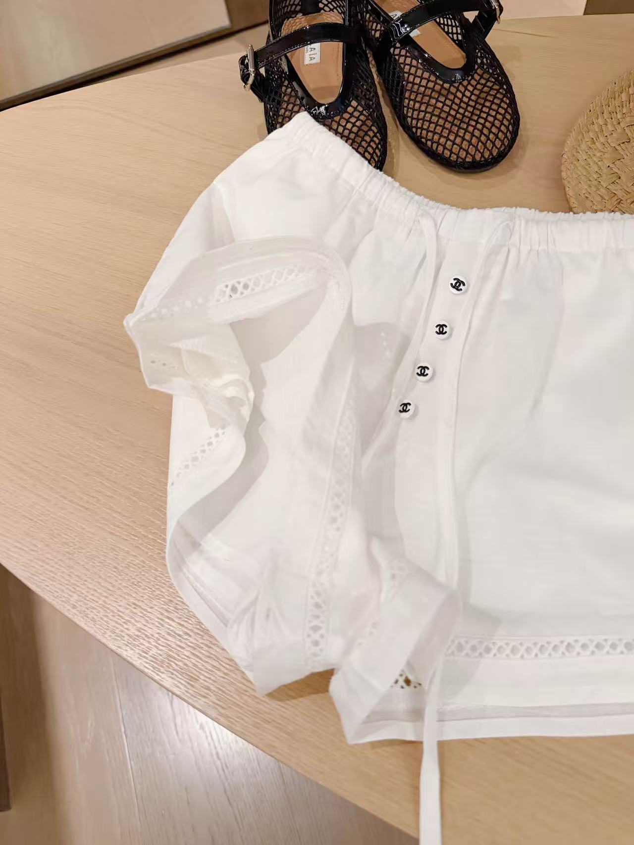 CHANE1 ダブルC 中空レースショーツ【50％割引+送料無料】