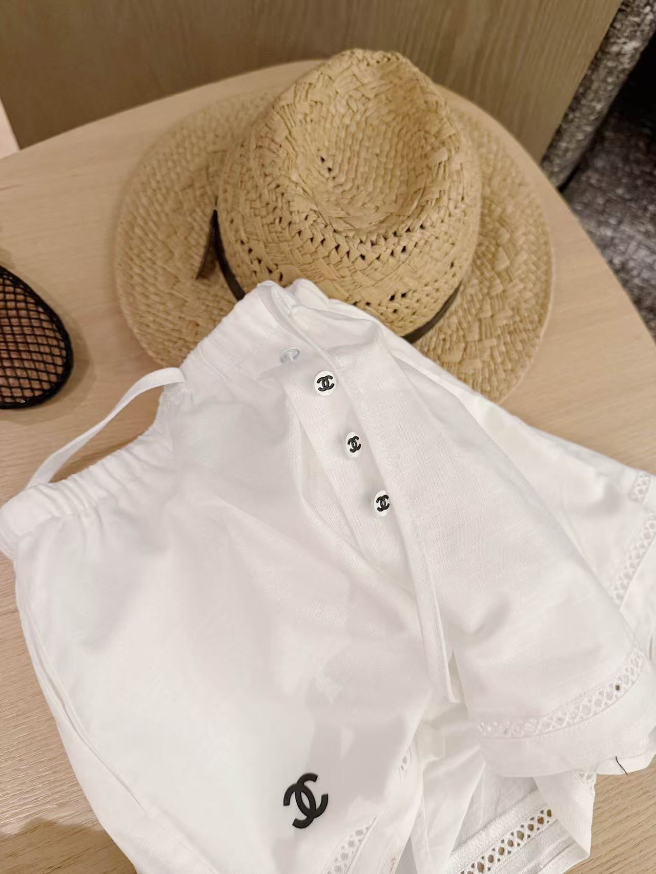 CHANE1 ダブルC 中空レースショーツ【50％割引+送料無料】