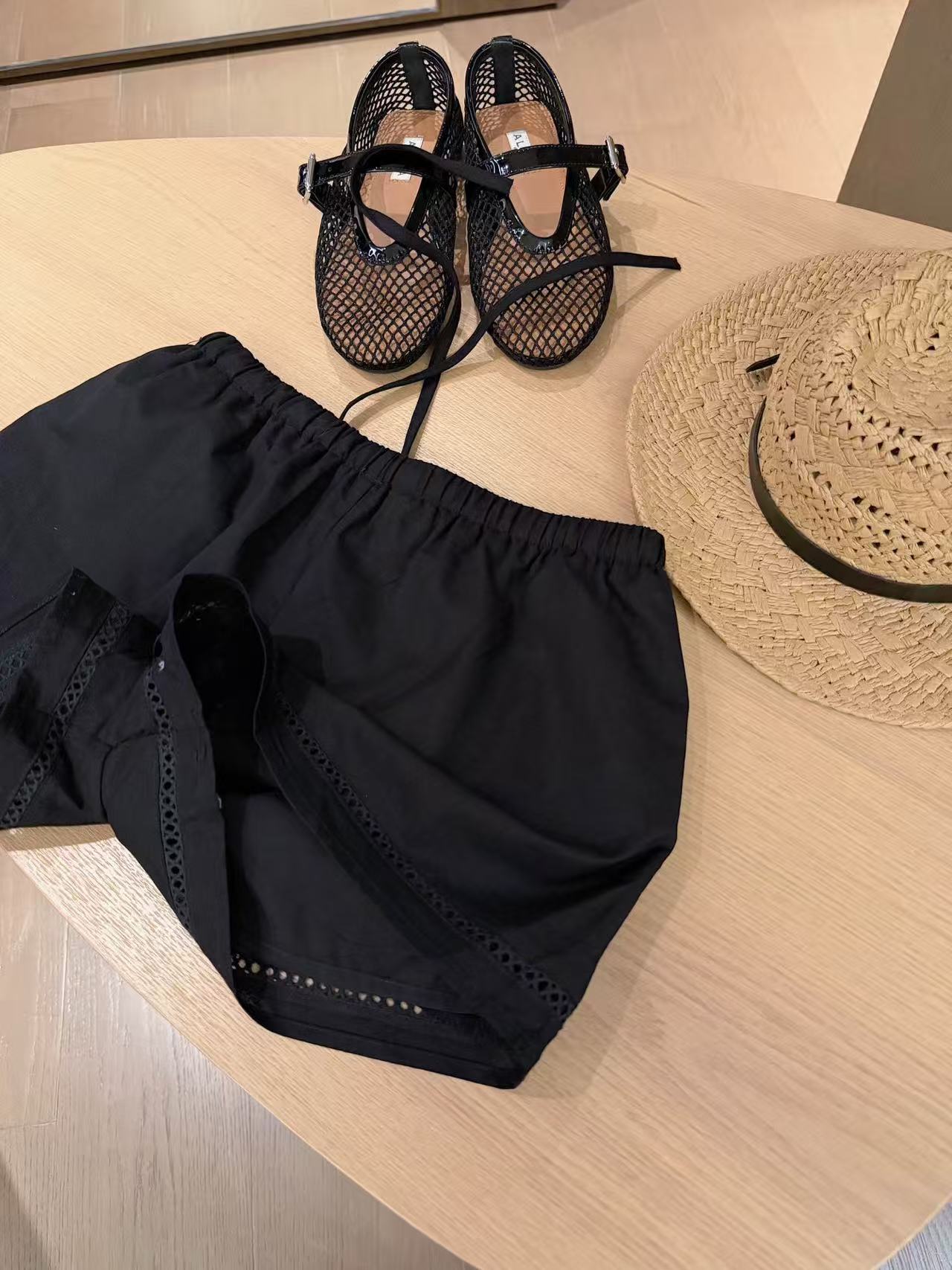 CHANE1 ダブルC 中空レースショーツ【50％割引+送料無料】