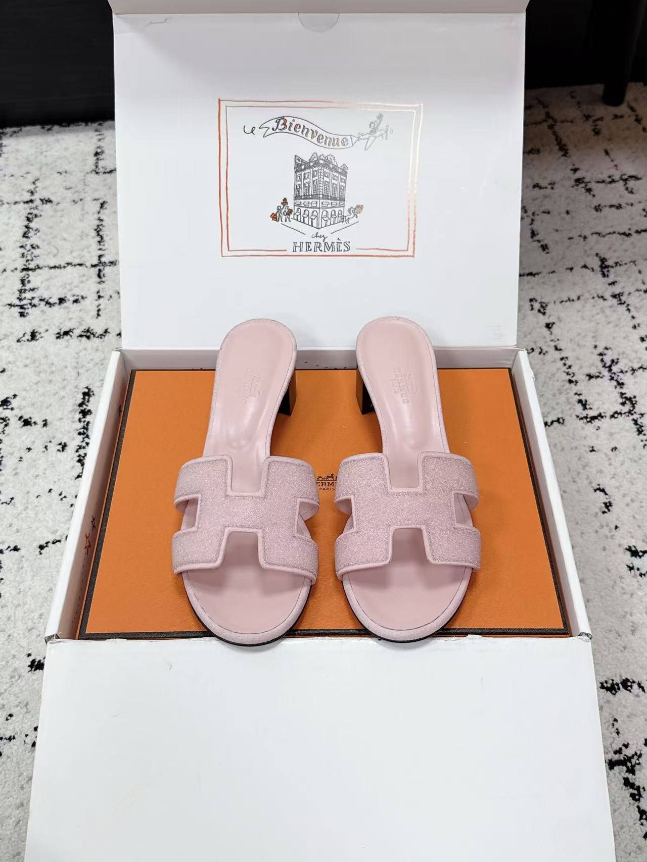 HERME5高品質の牛革製ローヒールシューズ【50％割引+送料無料】