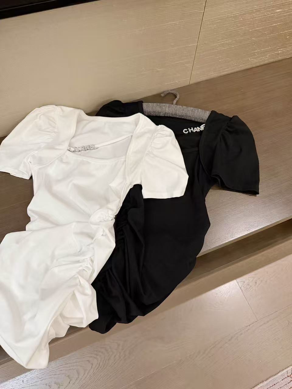 CHANE1 レターフィットドレス【50％割引+送料無料】